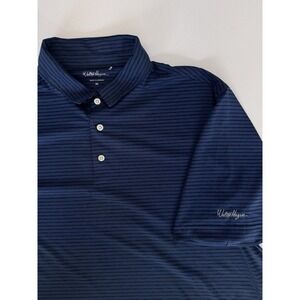 Walter Hogan Blue striped Golf‎ Polo Shirt mens Extra Large